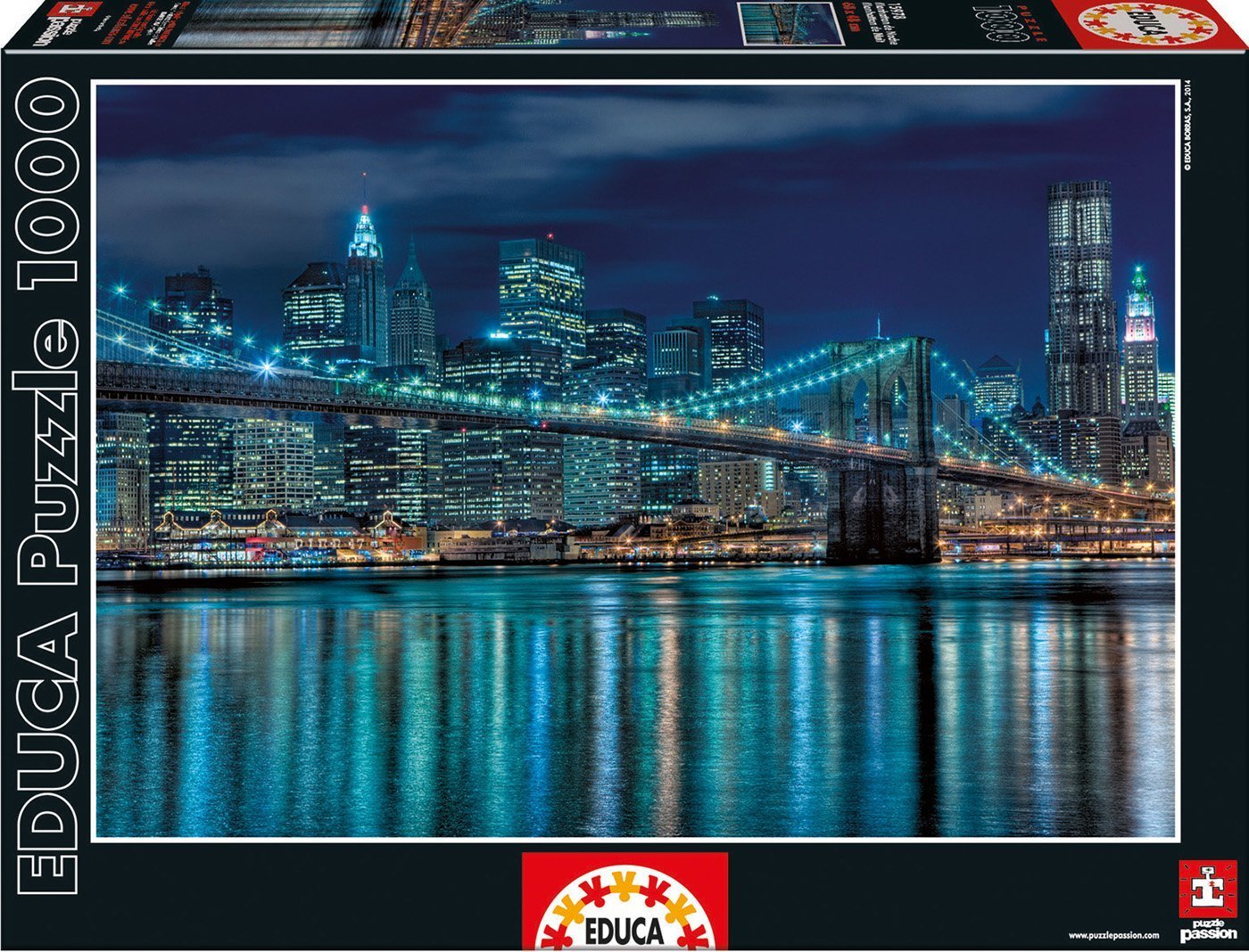 educa-manhattan-bei-nacht-15978-puzzle-1000-teile-stadt image 1