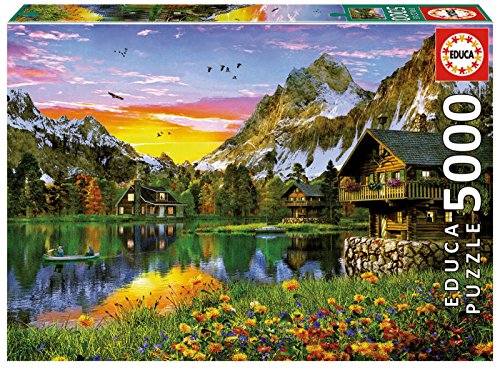 educa-17678-see-in-den-alpen-puzzle-5000-teile-abendstimmung image 3