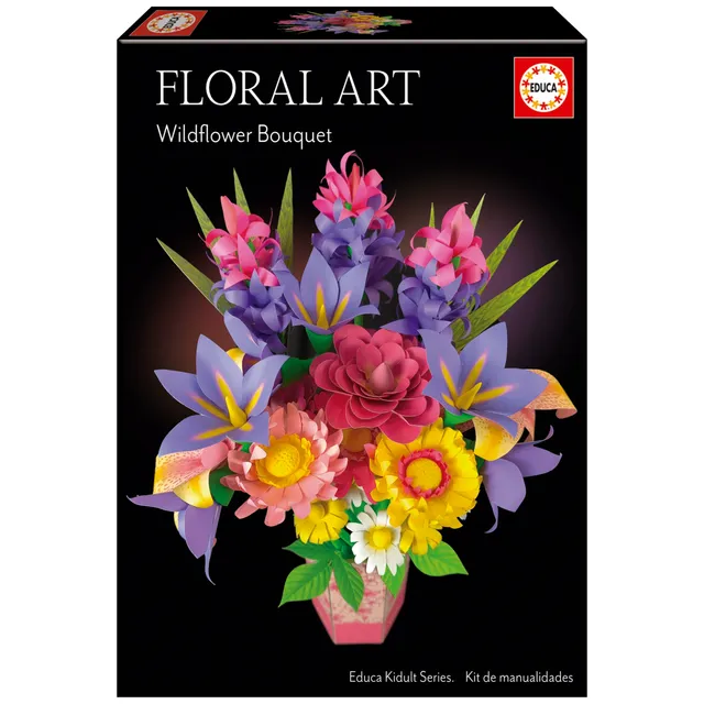 educa-floral-art-strau-wilder-blumen-bastelset-19-blumen-ab-14j image 1