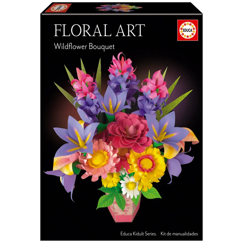 educa-floral-art-strau-wilder-blumen-bastelset-19-blumen-ab-14j image 1