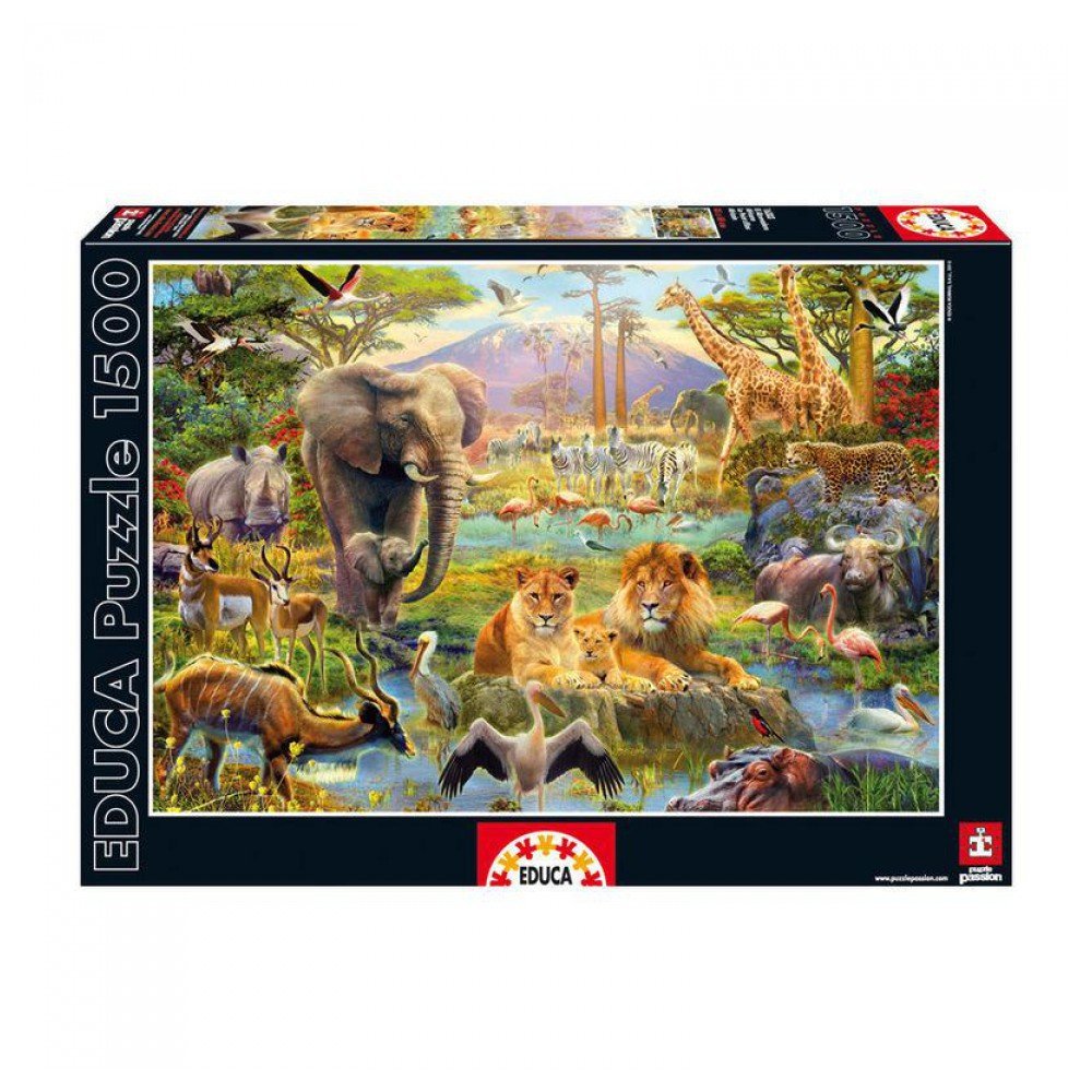 educa-16303-afrikanische-tr-nke-puzzle-1500-teile-tiere image 1