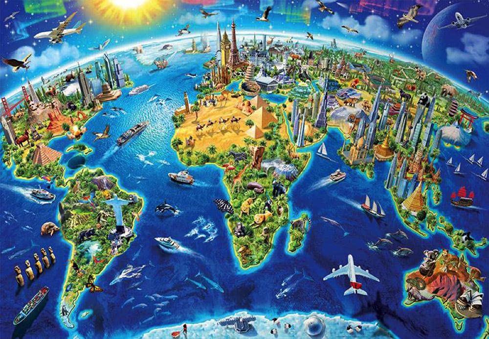 educa-wahrzeichen-der-welt-19036-puzzle-1000-teile-miniature image 2