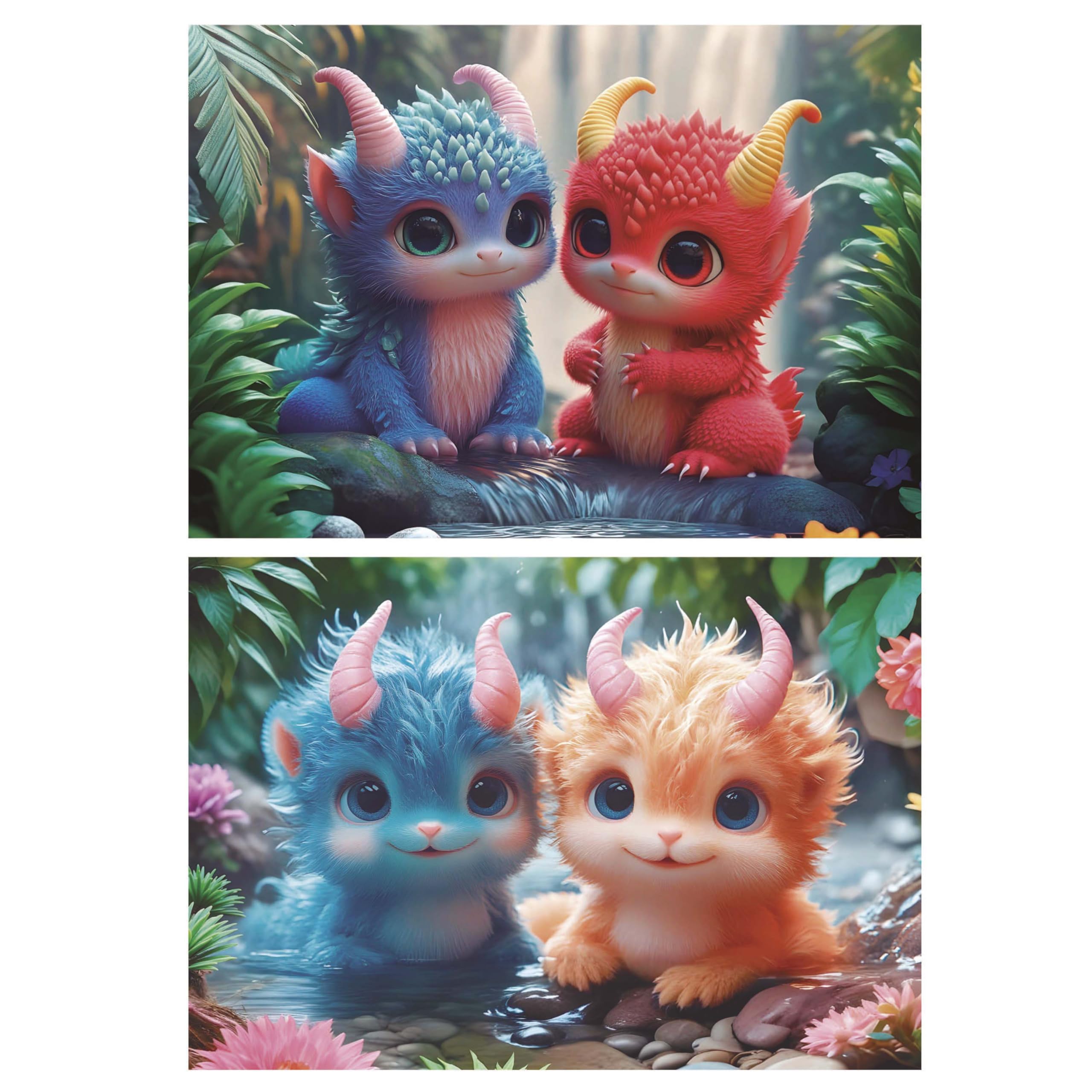 educa-entz-ckende-monster-kinderpuzzle-2x100-teile-ab-6-jahren image 3