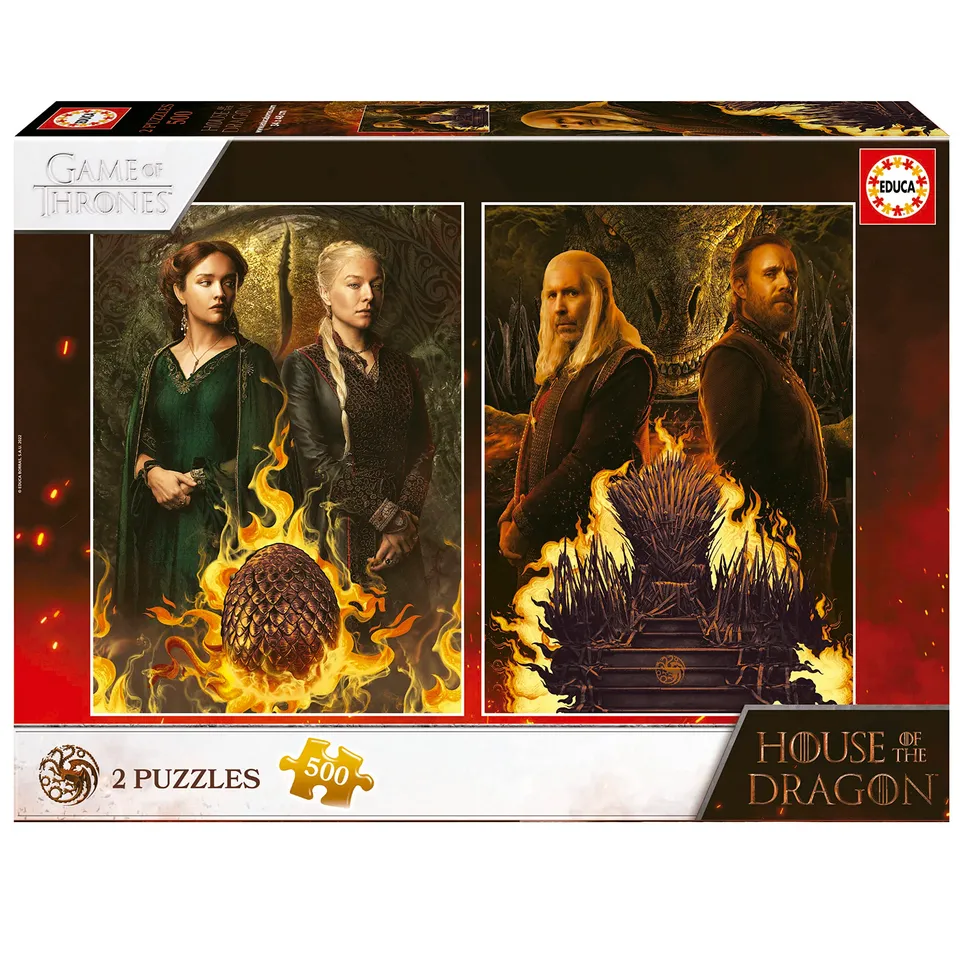 educa-19573-house-of-dragon-puzzle-set-2x500-teile-ab-11-jahren image 1