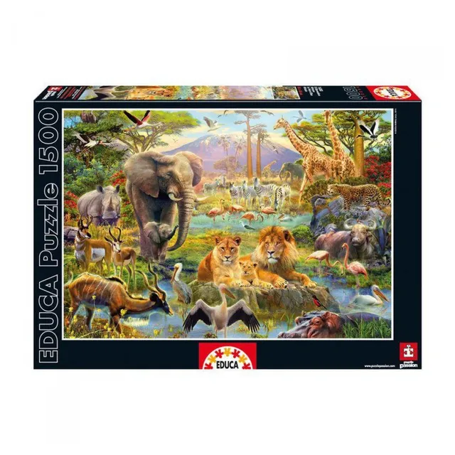 educa-16303-afrikanische-tr-nke-puzzle-1500-teile-tiere image 1