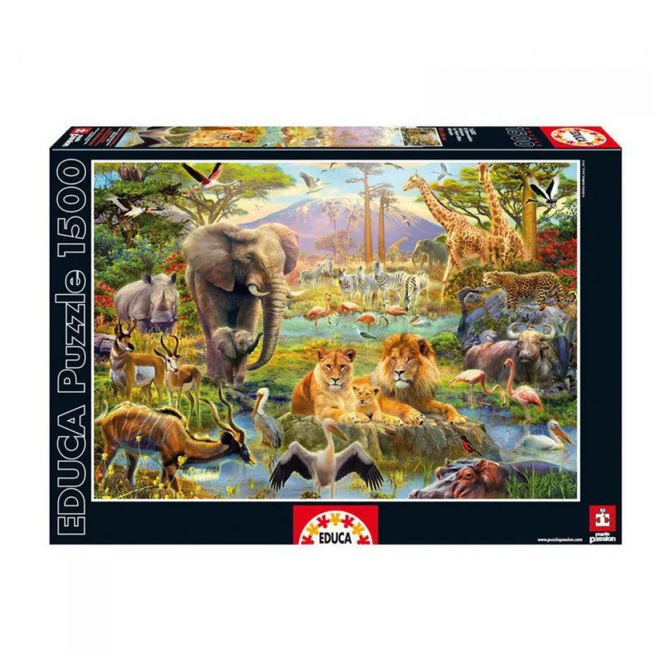 educa-16303-afrikanische-tr-nke-puzzle-1500-teile-tiere image 1