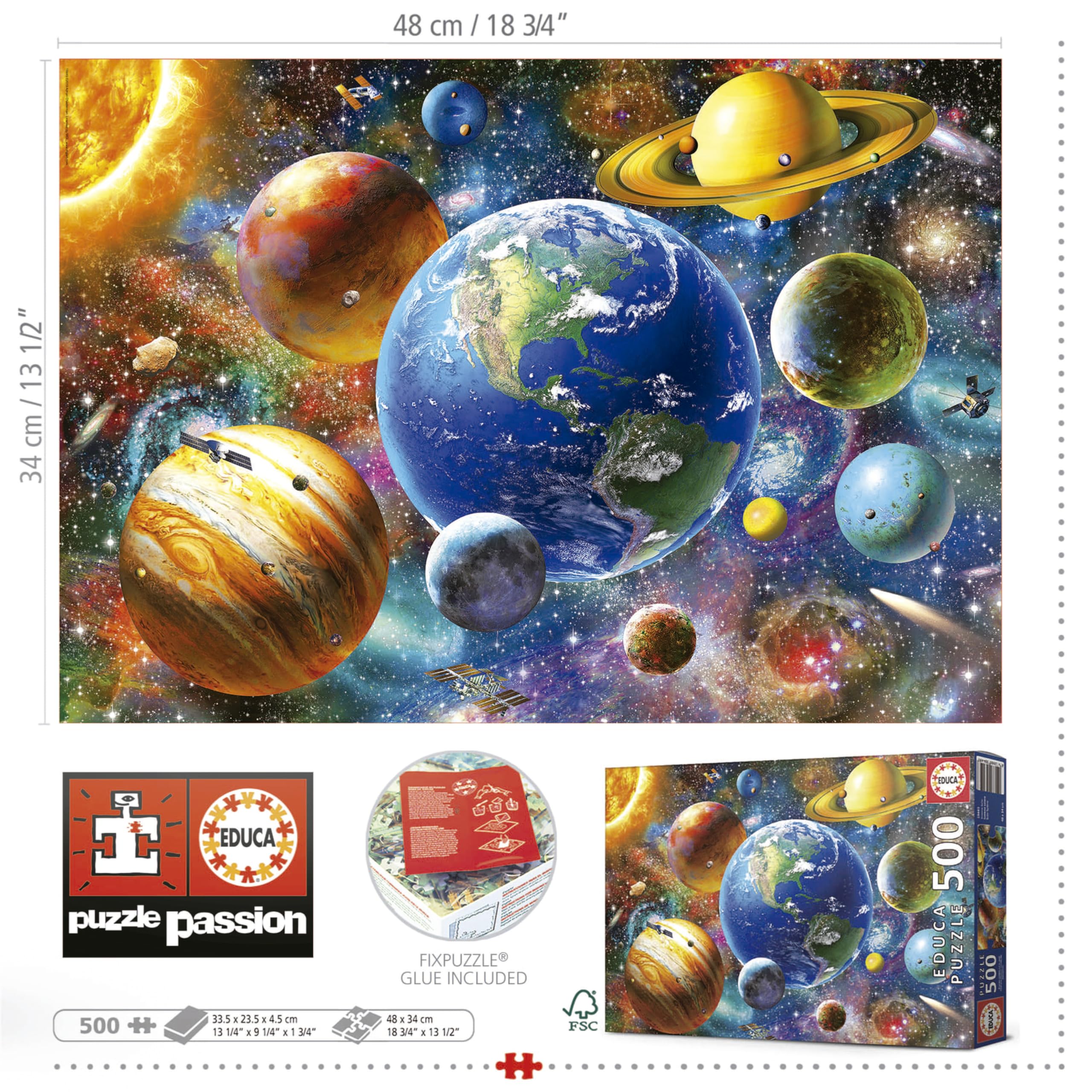 educa-sonnensystem-18449-puzzle-500-teile-planeten image 3