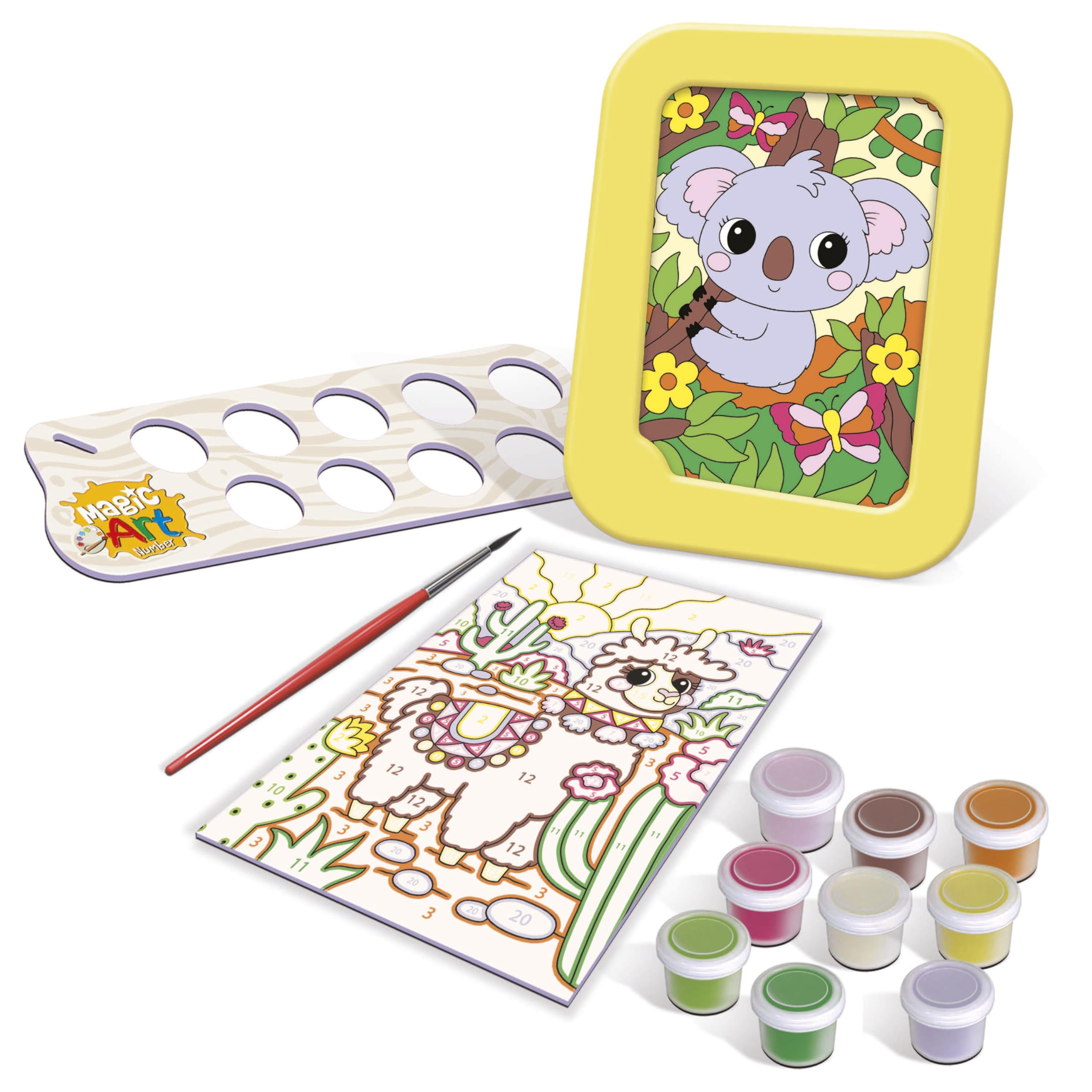 educa-magic-art-number-20404-lama-koala-malen-nach-zahlen-ab-6-j image 2
