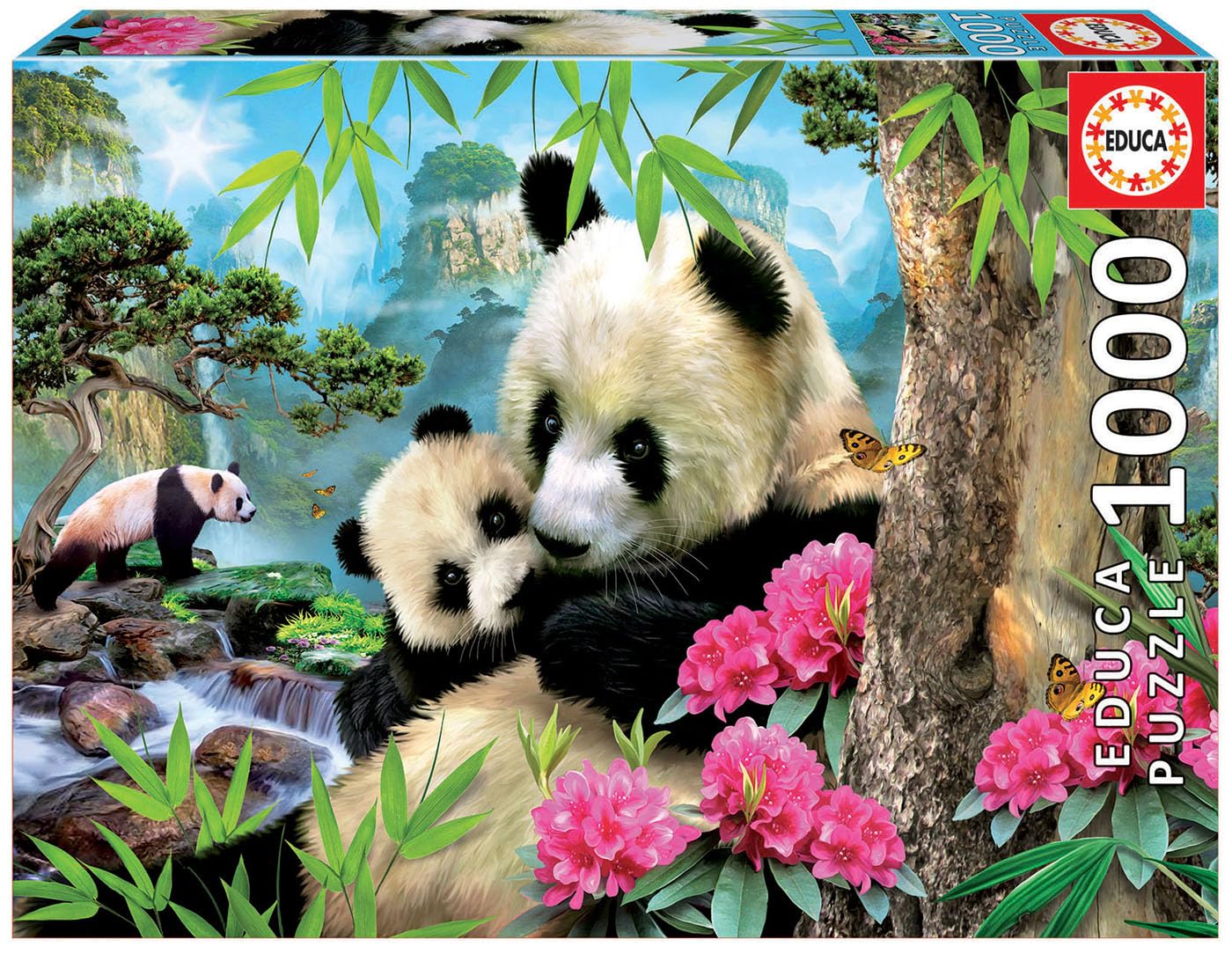 educa-panda-bear-17995-puzzle-1000-teile-68x48-cm image 1