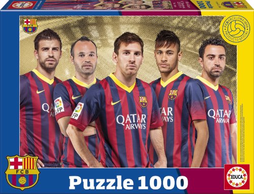 educa-15999-fc-barcelona-collage-puzzle-1000-teile image 2