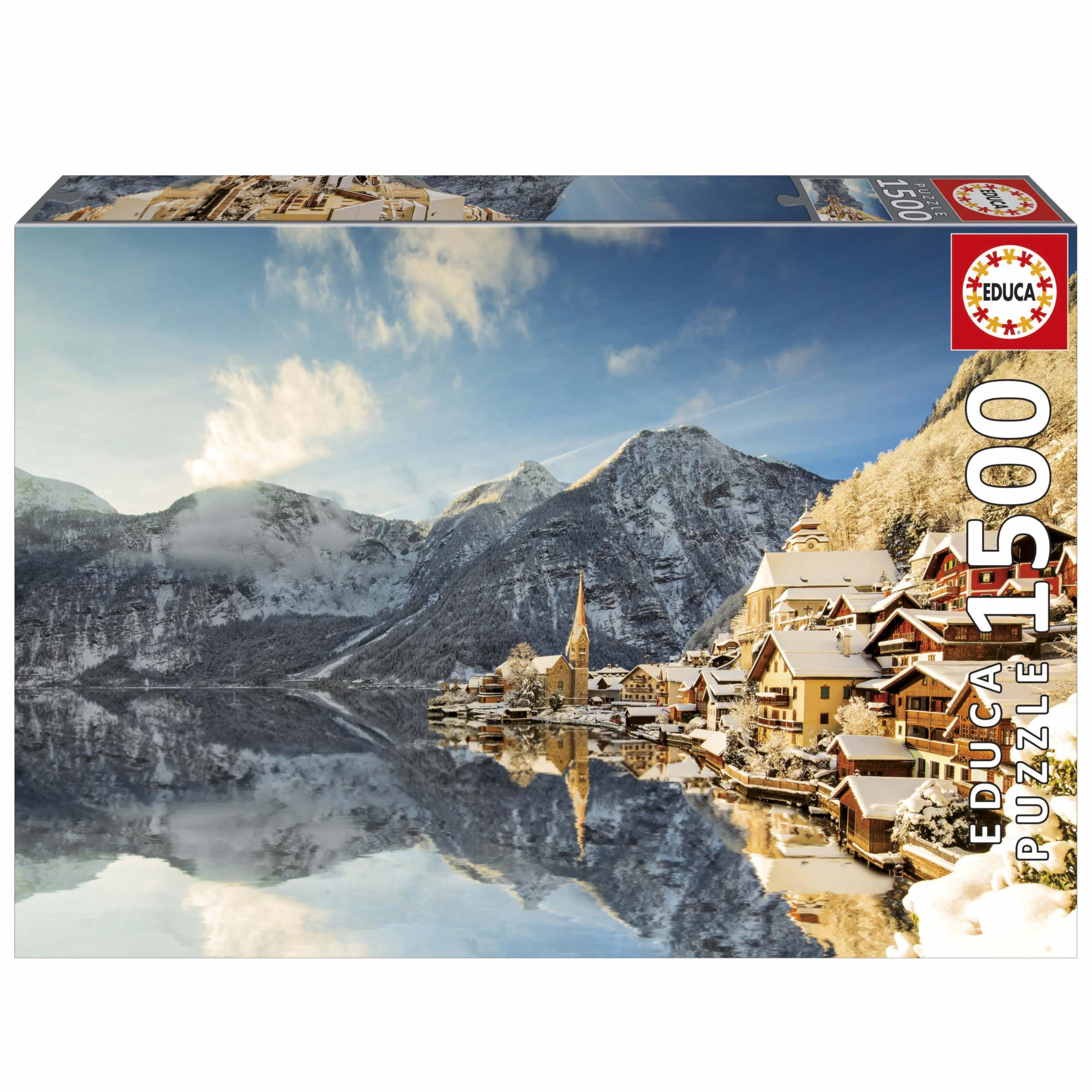educa-winter-in-hallstatt-puzzle-1500-teile-mit-kleber-ab-14-j image 1