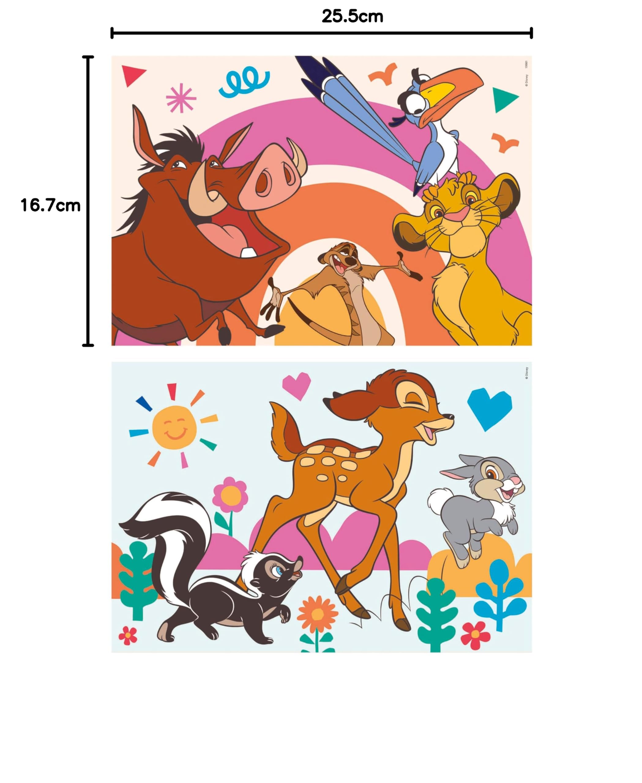 educa-disney-tiere-holzpuzzle-2x16-teile-set-ab-3-jahren image 7