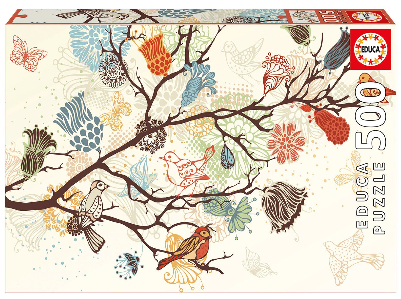 educa-17646-blumenkomposition-puzzle-500-teile-mit-kleber image 1