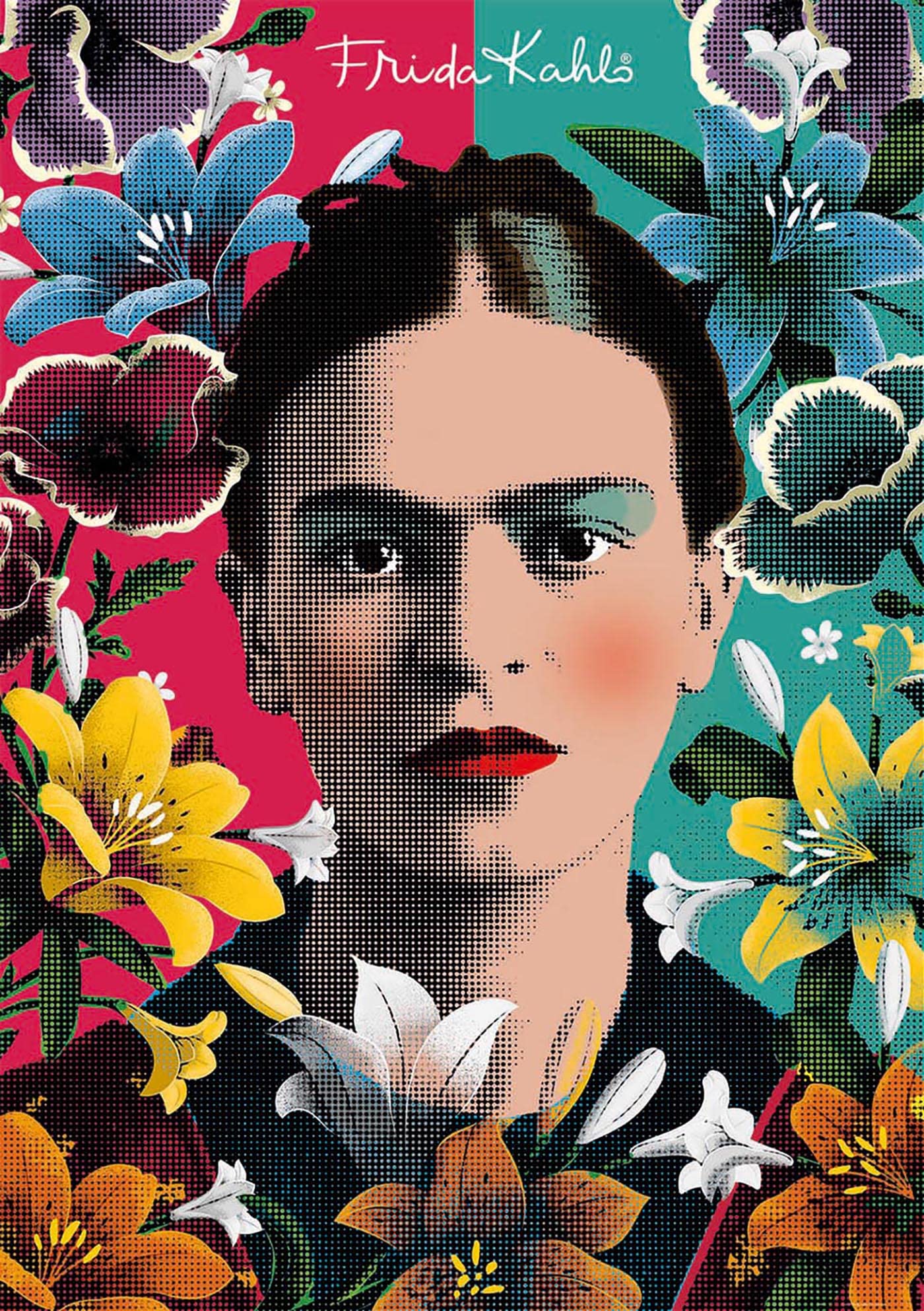 educa-18493-frida-kahlo-puzzle-1000-teile-kunst image 2