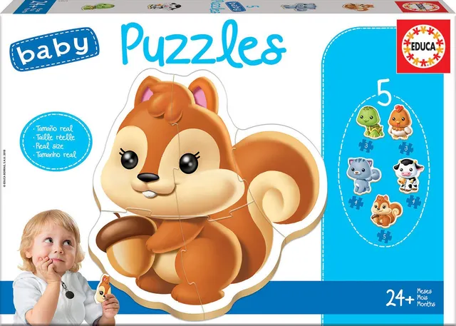 educa-13473-tiere-baby-puzzleset-5-puzzle-ab-24-monaten image 1