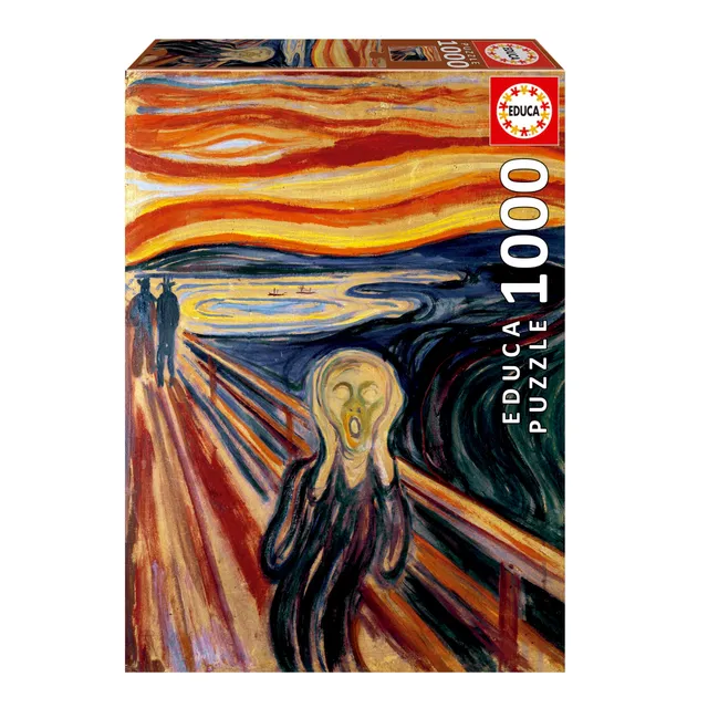 educa-20308-der-schrei-puzzle-1000-teile-munch-kunst image 1