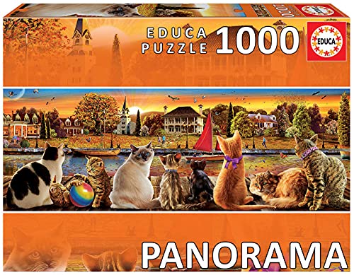 educa-katzen-am-quai-18001-puzzle-1000-teile-panorama image 7