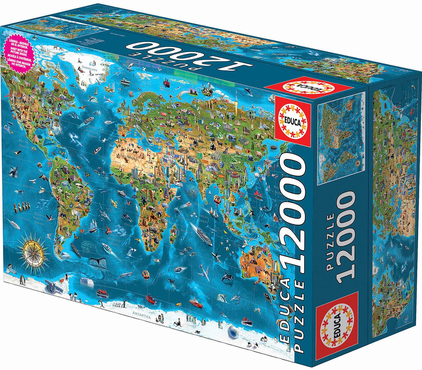 educa-weltwunder-19057-puzzle-12000-teile-weltkarte image 3