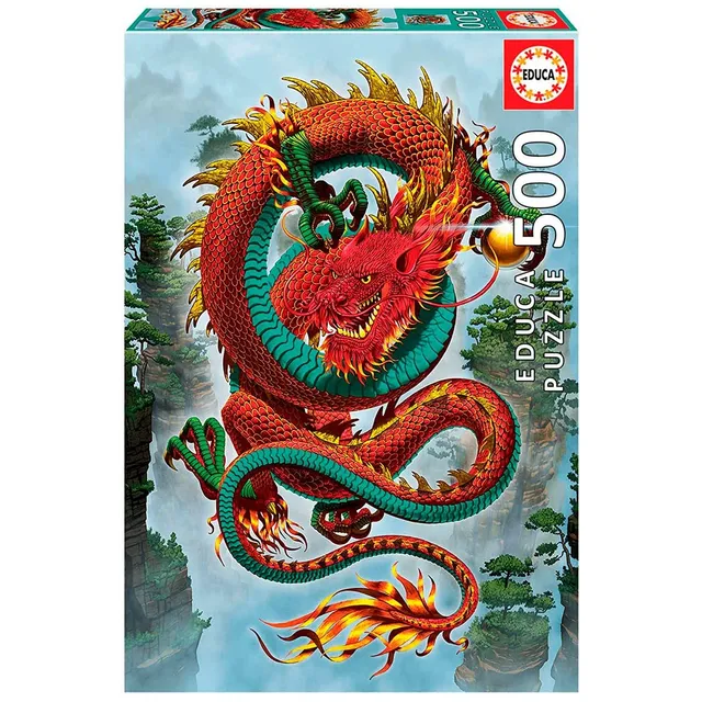 educa-dragon-19003-puzzle-500-teile-chinesischer-drache image 1