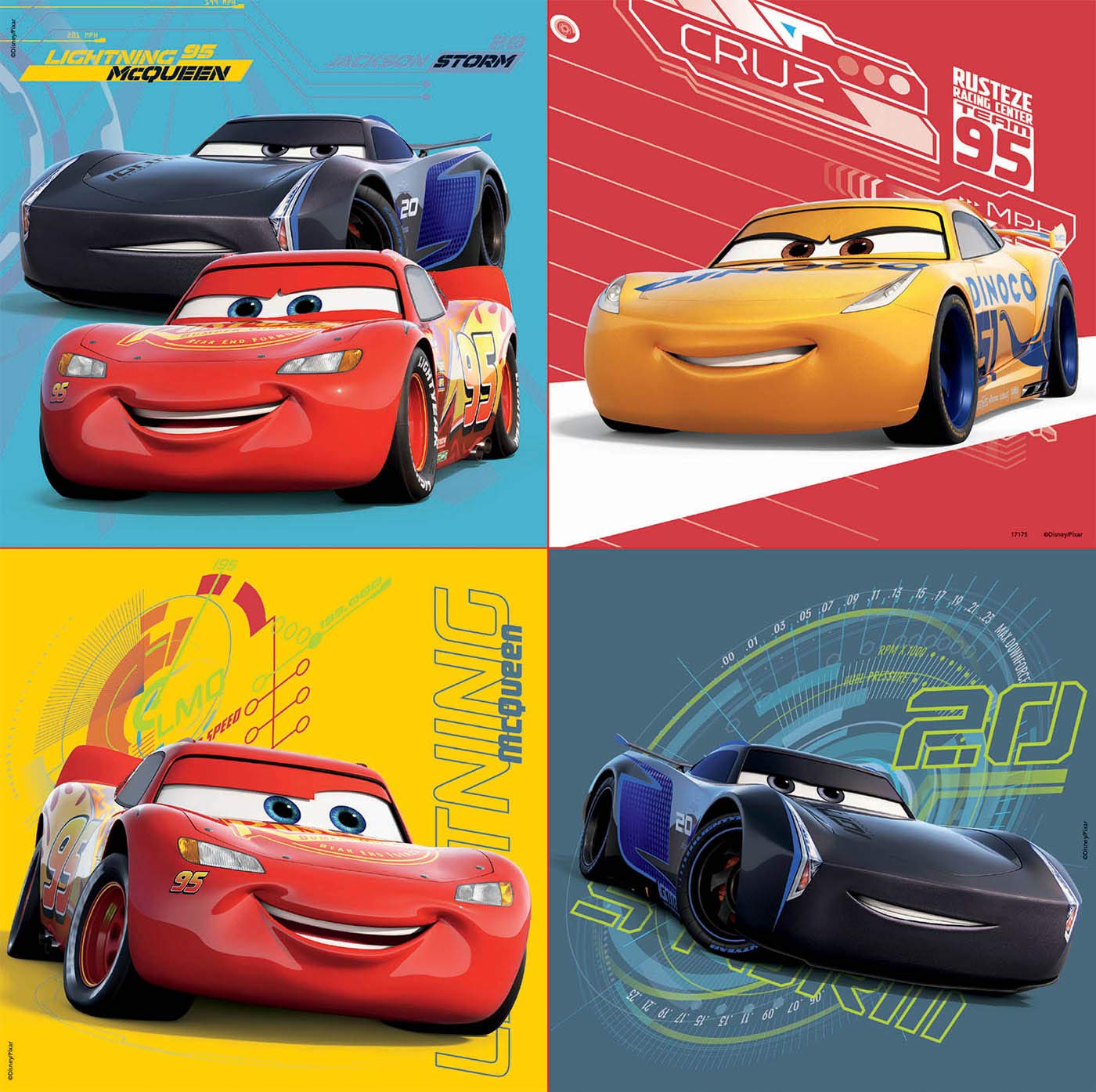 educa-cars-3-puzzlekoffer-kinderpuzzle-4x12-25-teile-ab-3-jahren image 2