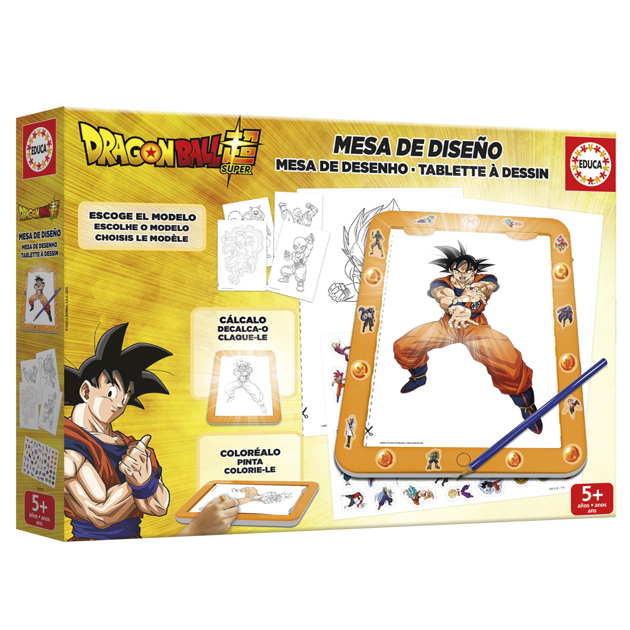 educa-arts-crafts-dragon-ball-zeichentisch-leuchttisch-ab-5-jahren image 3
