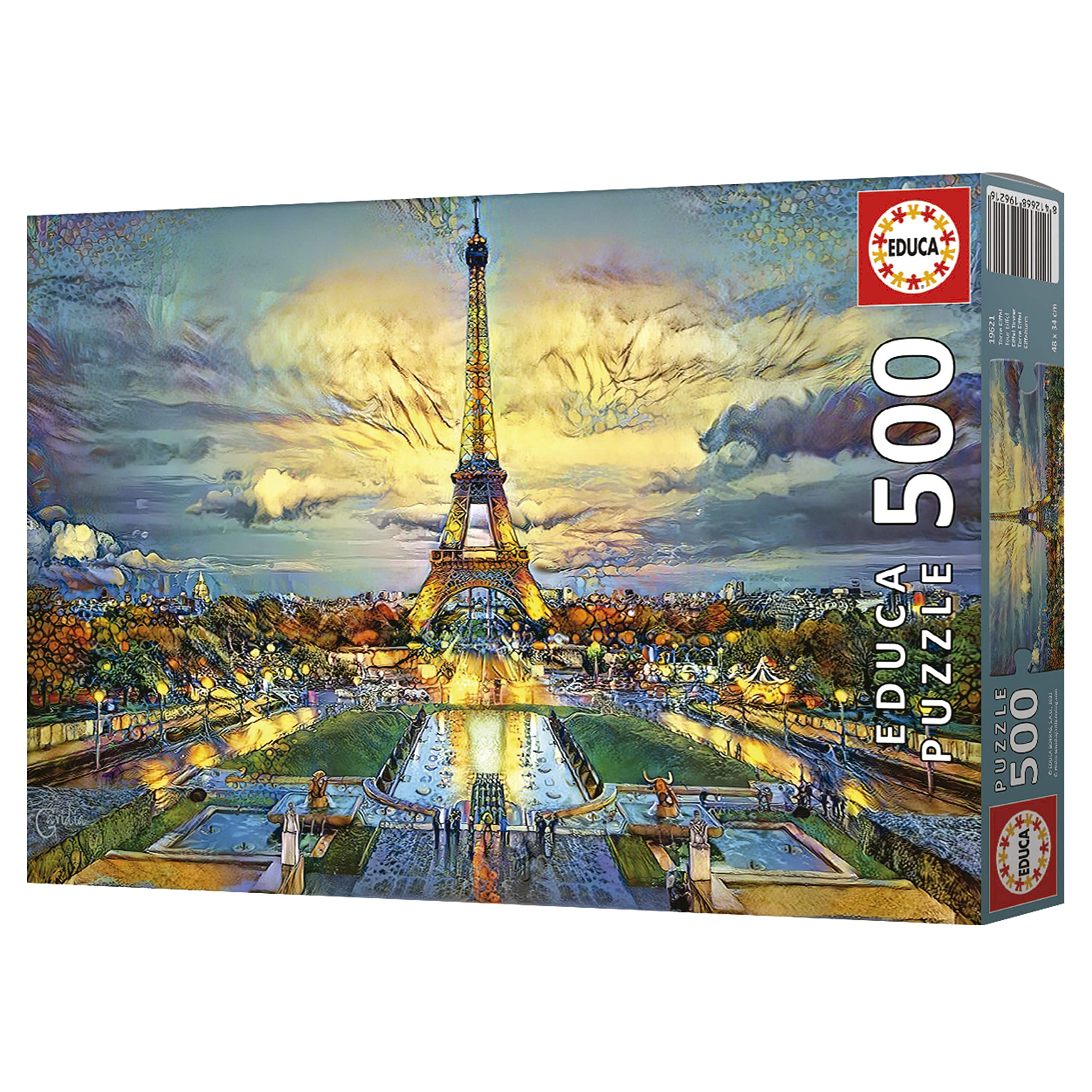 educa-19621-eiffelturm-500-teile-puzzle-paris-gavidia-48x34 image 4