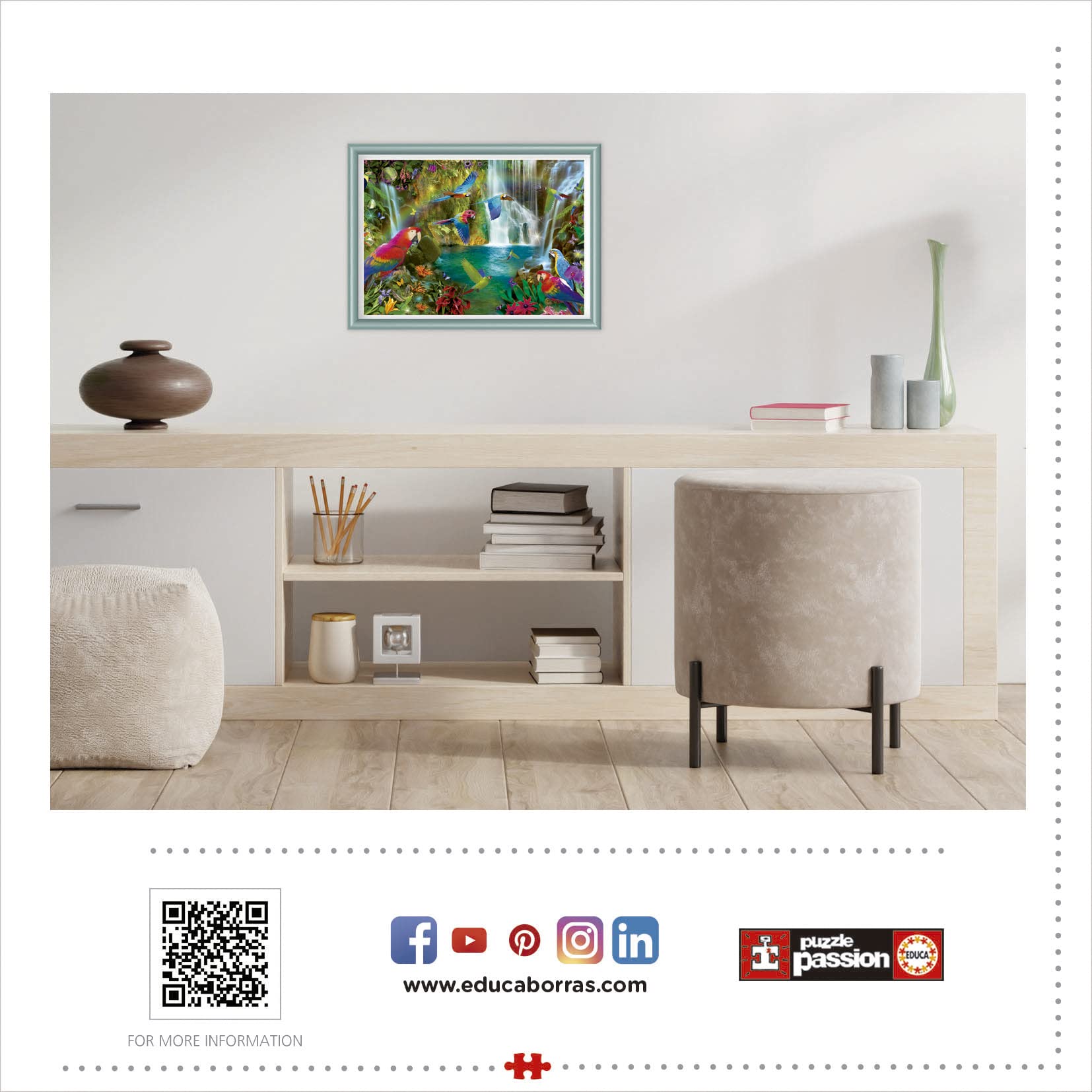 educa-tropische-papageien-18457-puzzle-1000-teile image 3