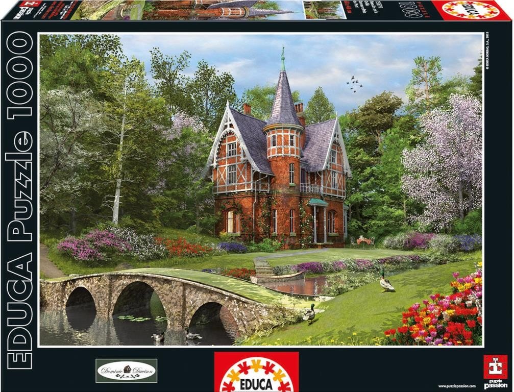 educa-15519-cottage-kopfsteinpflasterbr-cke-puzzle-1000-teile image 1
