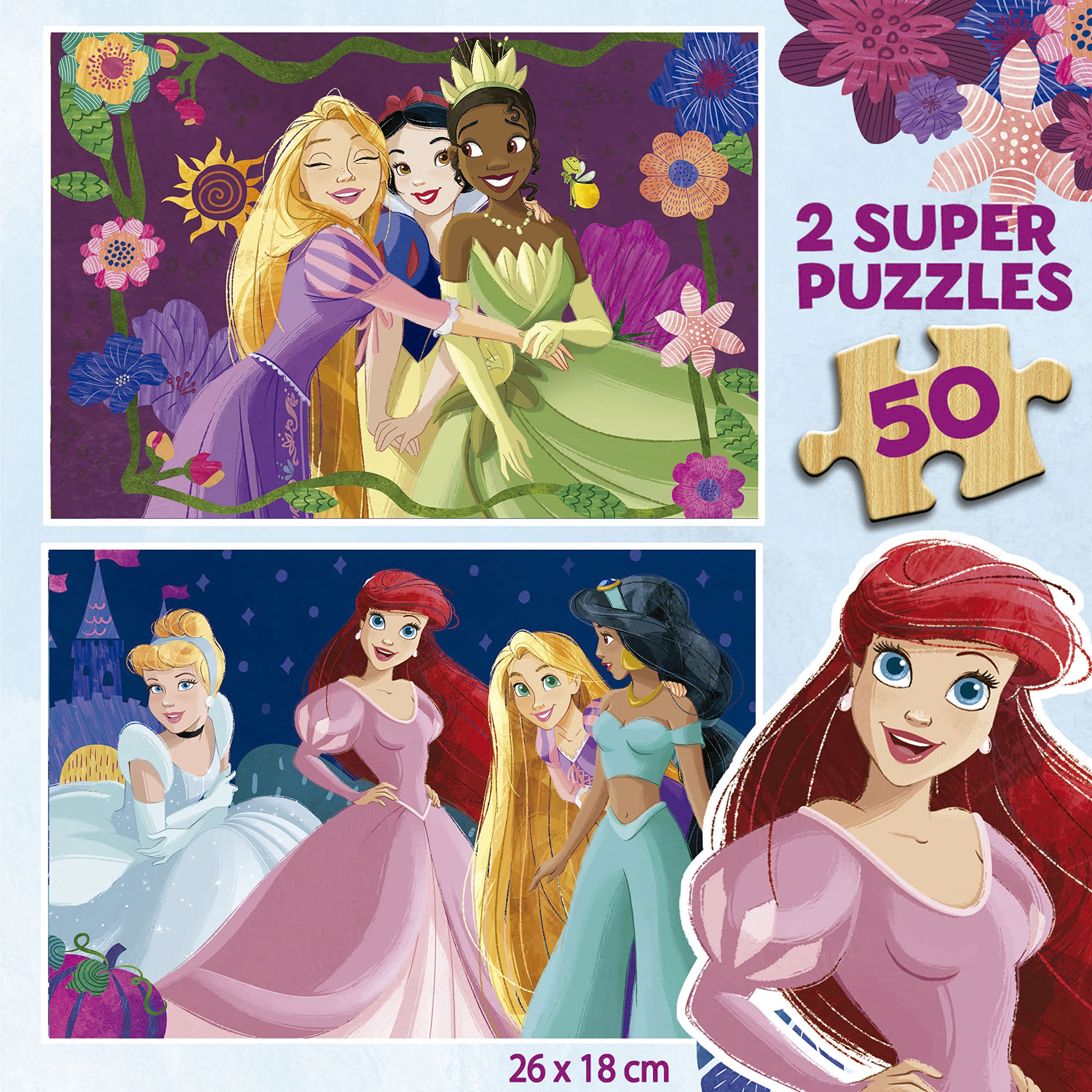 educa-19672-disney-prinzessinnen-holzpuzzle-2x50-ab-4-j image 3