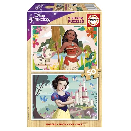 educa-disney-princess-19961-holzpuzzle-2x50-teile-ab-5-jahren image 7