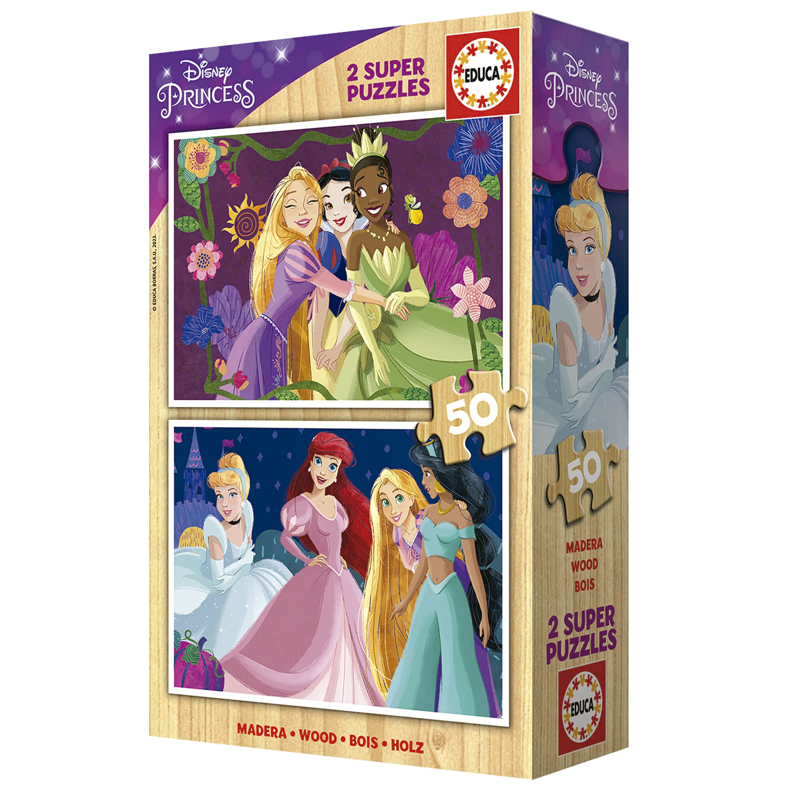 educa-19672-disney-prinzessinnen-holzpuzzle-2x50-ab-4-j image 4