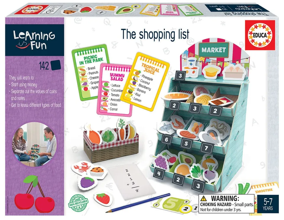 educa-learning-is-fun-18843-einkaufsliste-lernspiel-ab-5-jahren image 1