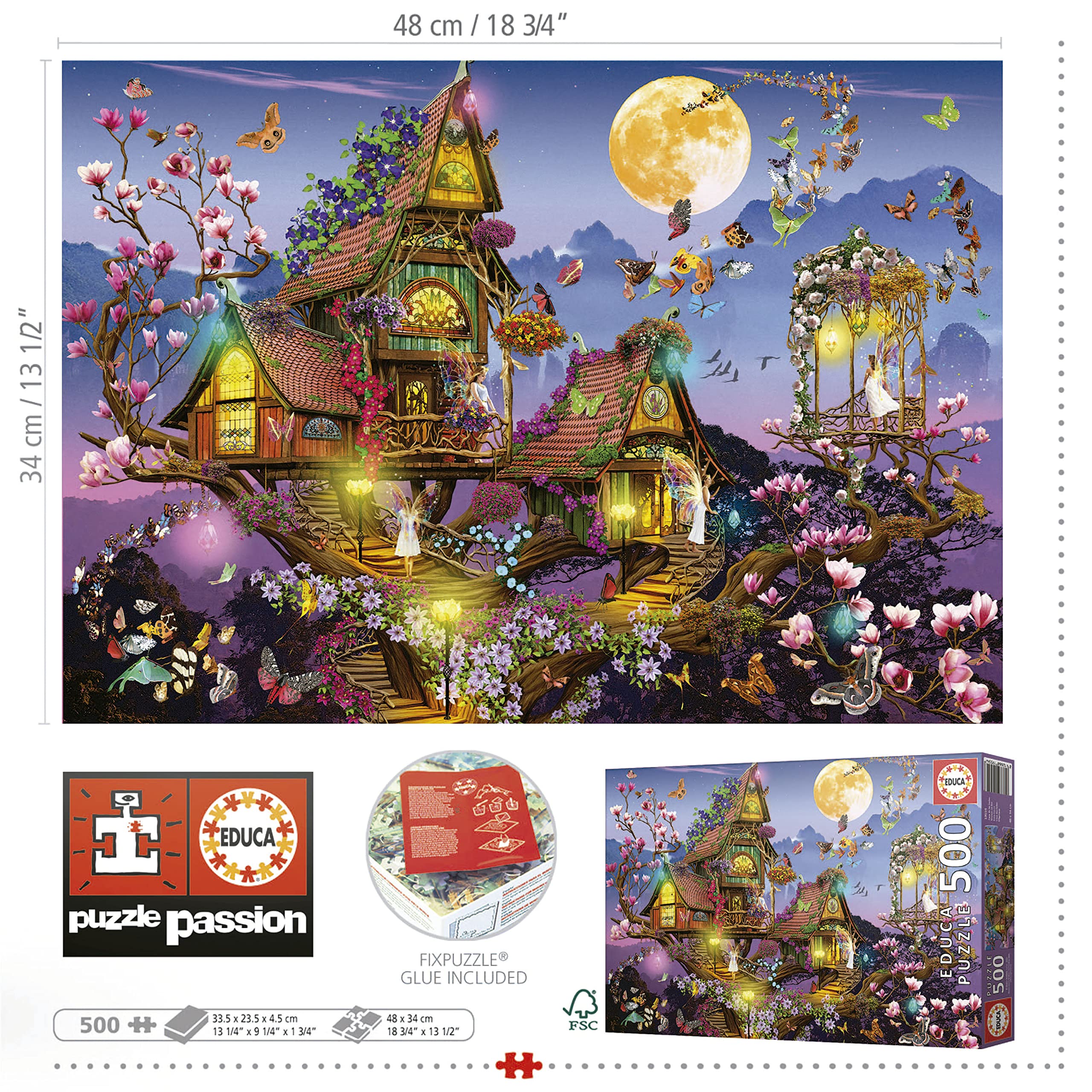 educa-elfenhaus-19554-puzzle-500-teile-fantasy-ab-11-j image 4