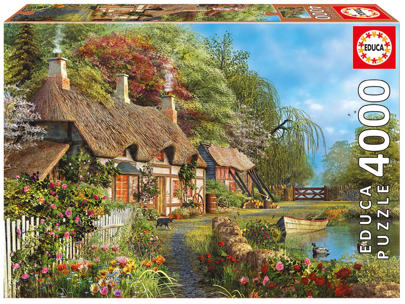 educa-16323-blumenhaus-am-ufer-puzzle-4000-teile image 1