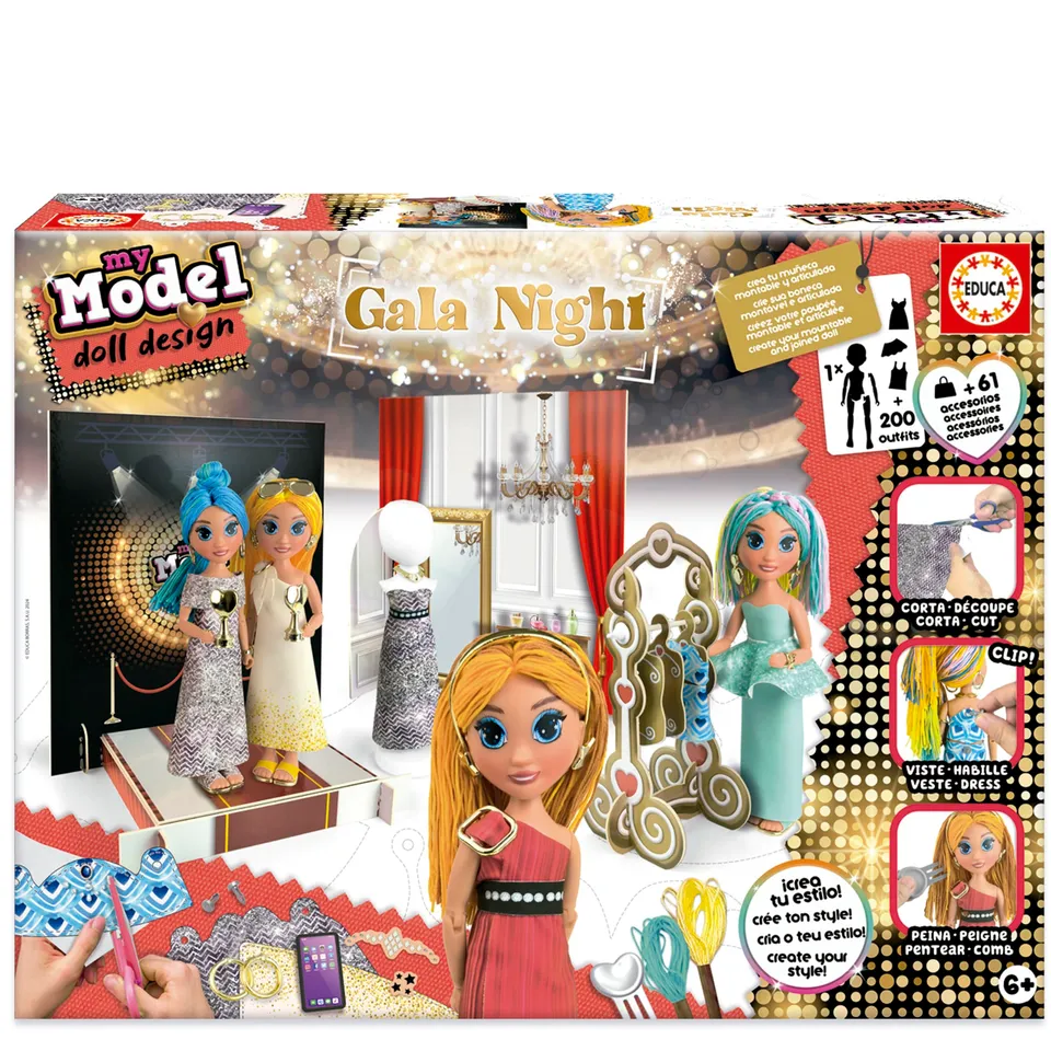 educa-my-model-galaabend-bastelset-puppe-150-looks-ab-6-jahren image 1