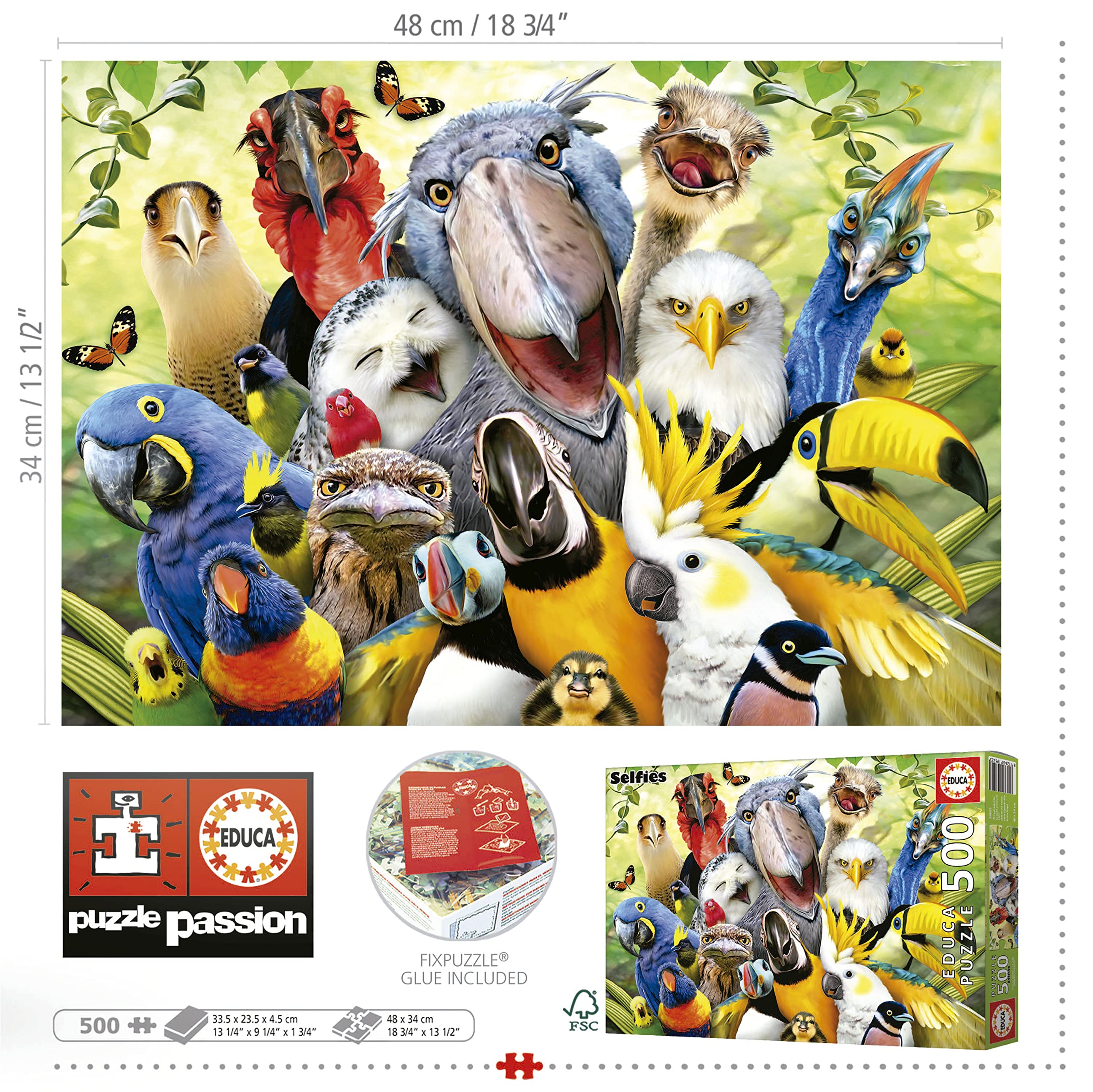 educa-bunte-v-gel-selfies-puzzle-500-teile-48x34-ab-11-jahren image 3