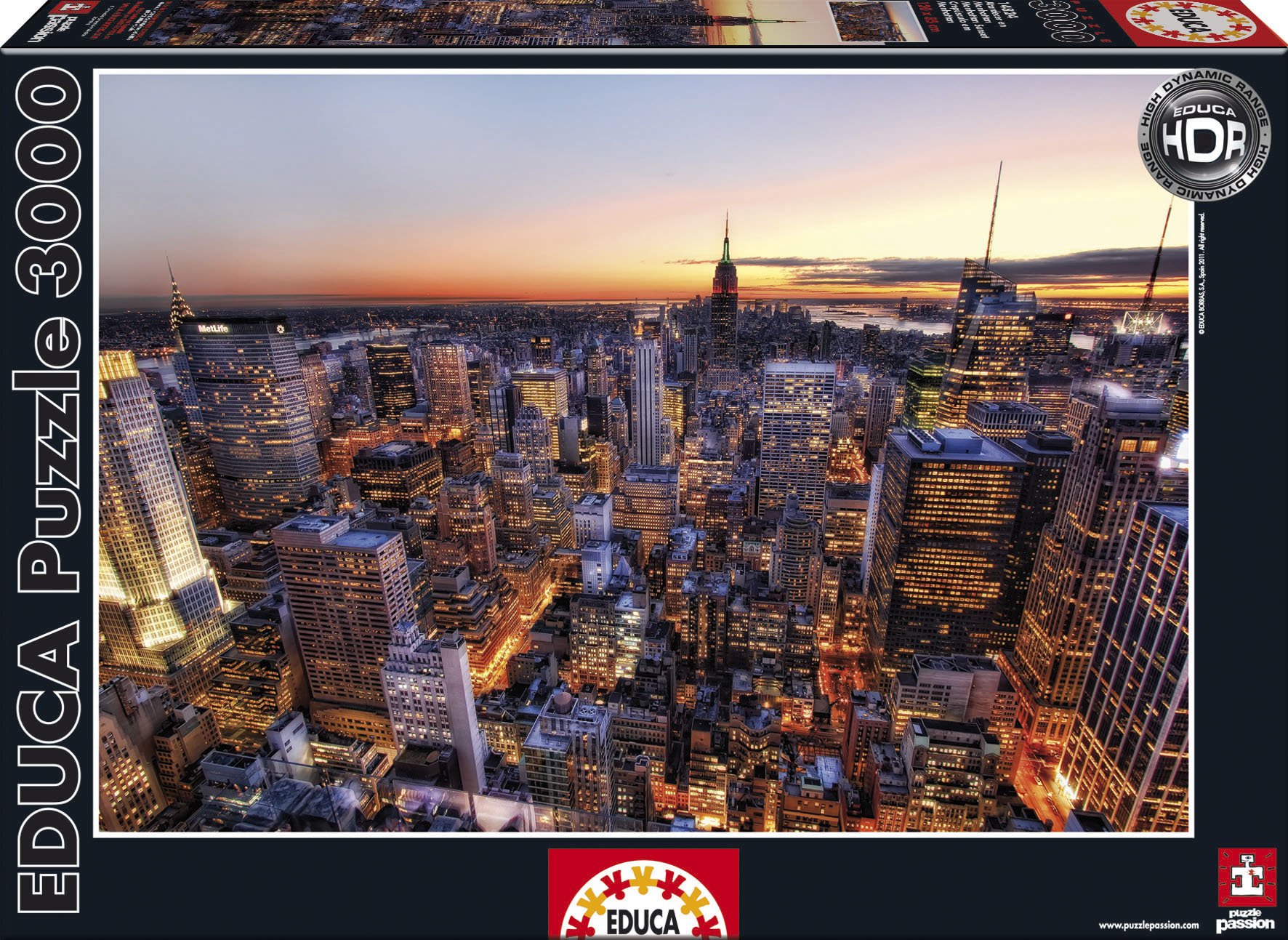 educa-sonnenuntergang-manhattan-puzzle-3000-teile-new-york-hdr image 1