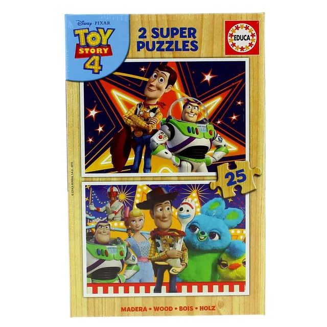 educa-toy-story-4-holzpuzzle-2x25-teile-kinder-ab-3-jahren image 1