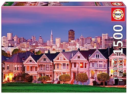 educa-17119-painted-ladies-puzzle-1500-teile-san-francisco image 4