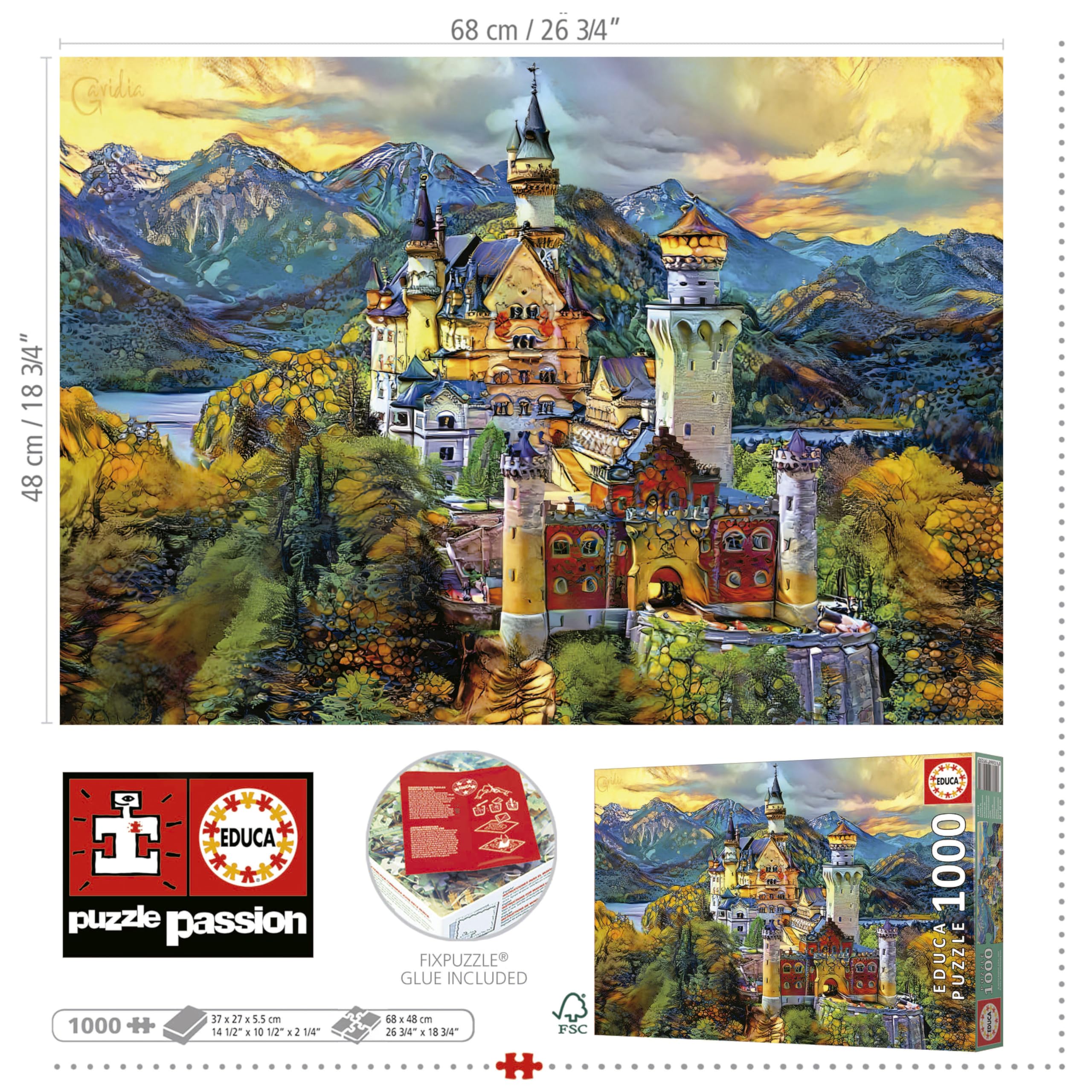 educa-schloss-neuschwanstein-puzzle-1000-teile-ab-14-jahren image 4