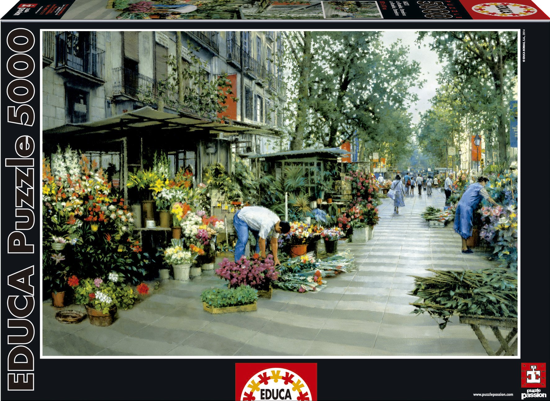 educa-16023-las-ramblas-puzzle-5000-teile-barcelona image 1