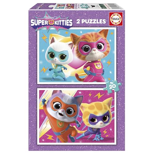 educa-superkitties-20340-kinderpuzzle-2x20-teile-ab-4-jahren image 7