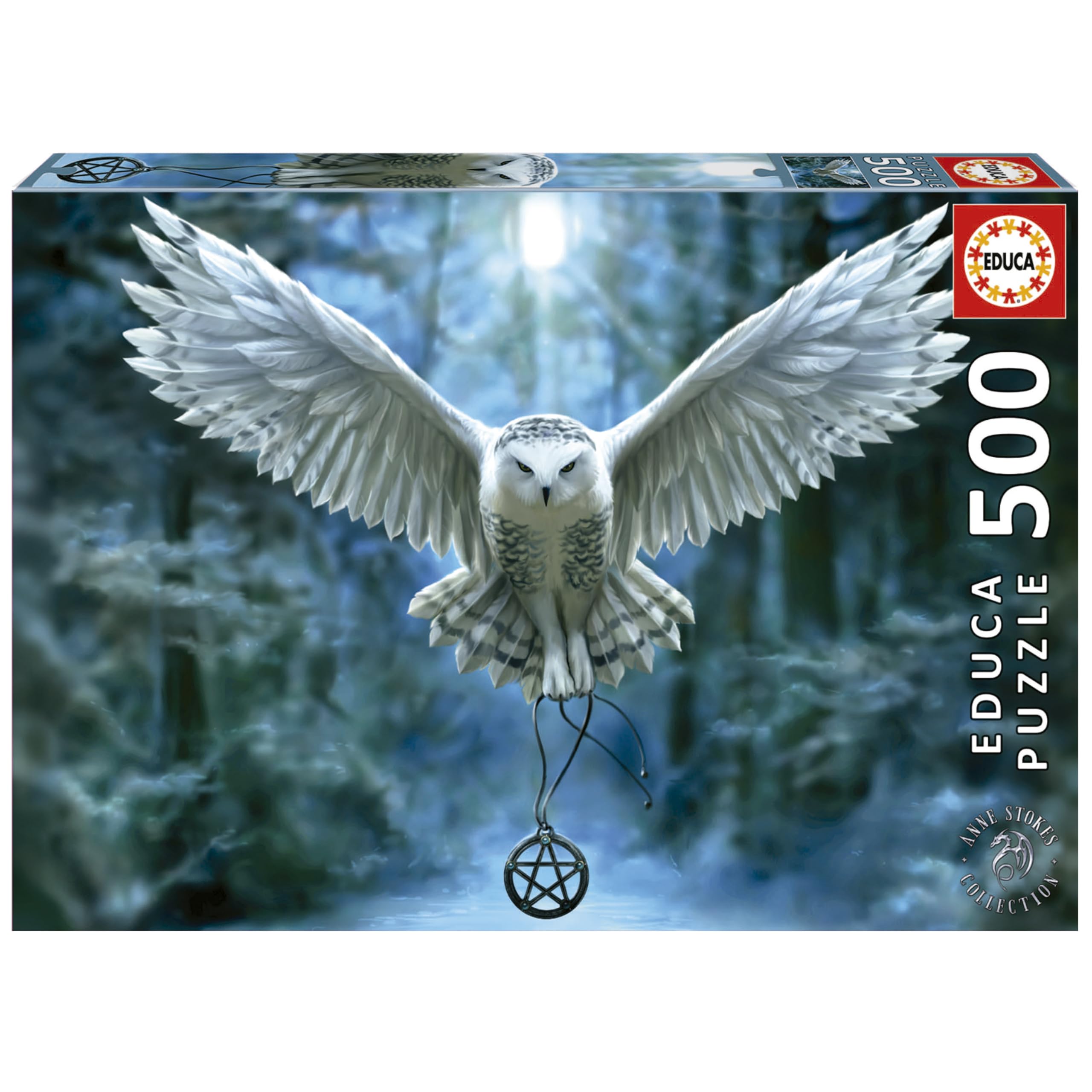educa-17959-magische-eule-puzzle-500-teile-fantasy image 1