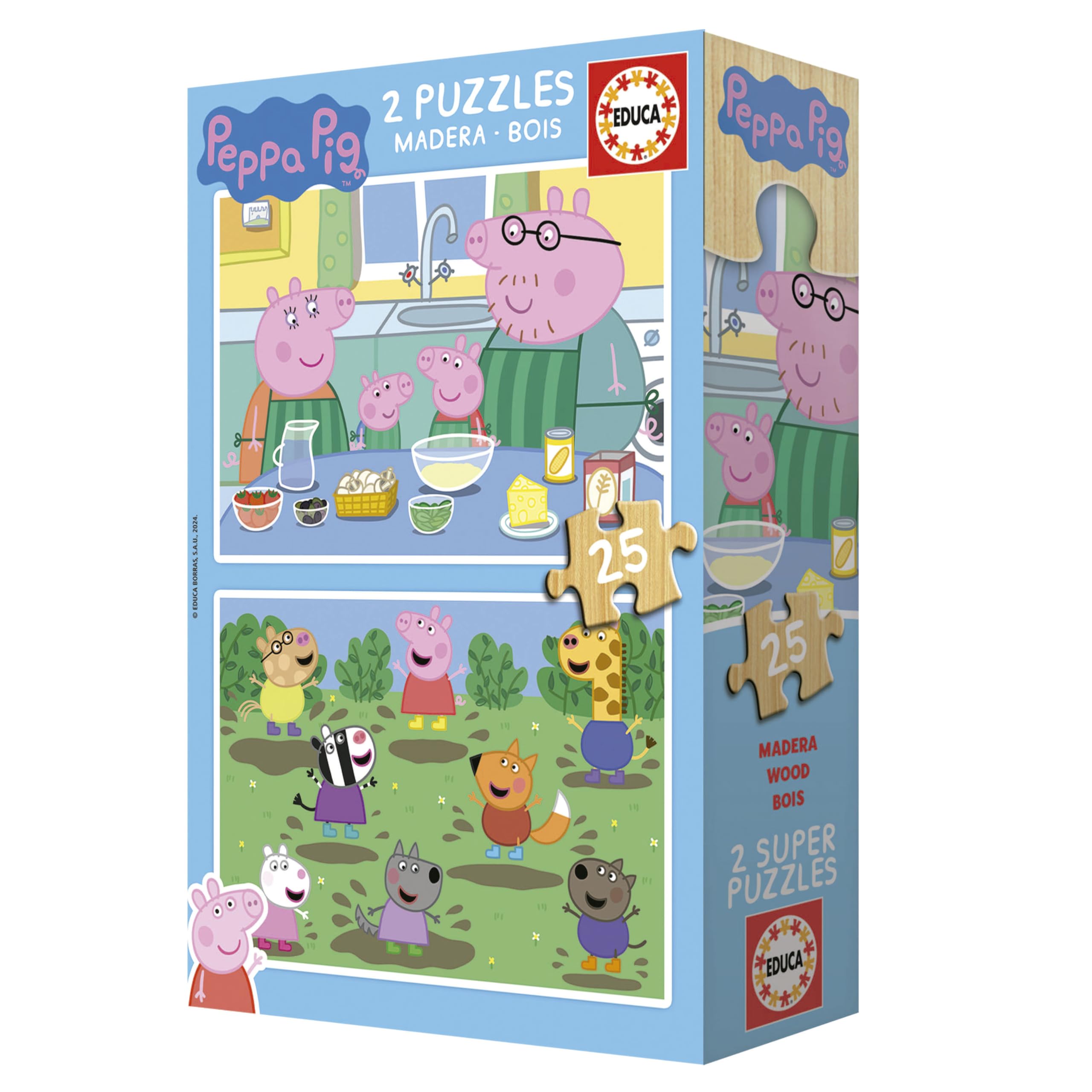 educa-peppa-pig-19995-holzpuzzle-set-2x25-teile-ab-4-j image 4