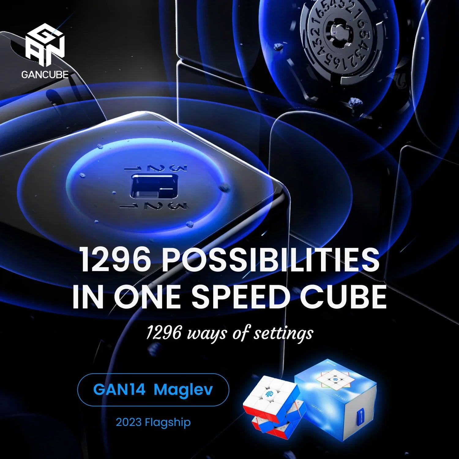 gan-14-maglev-speed-cube-3x3-uv-coated-profi image 2