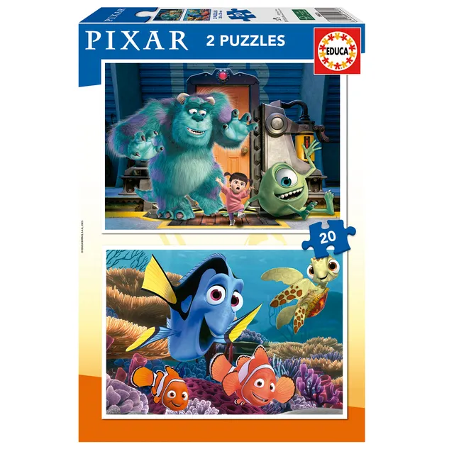 educa-19673-pixar-puzzle-2x20-teile-nemo-ab-3-jahren image 1