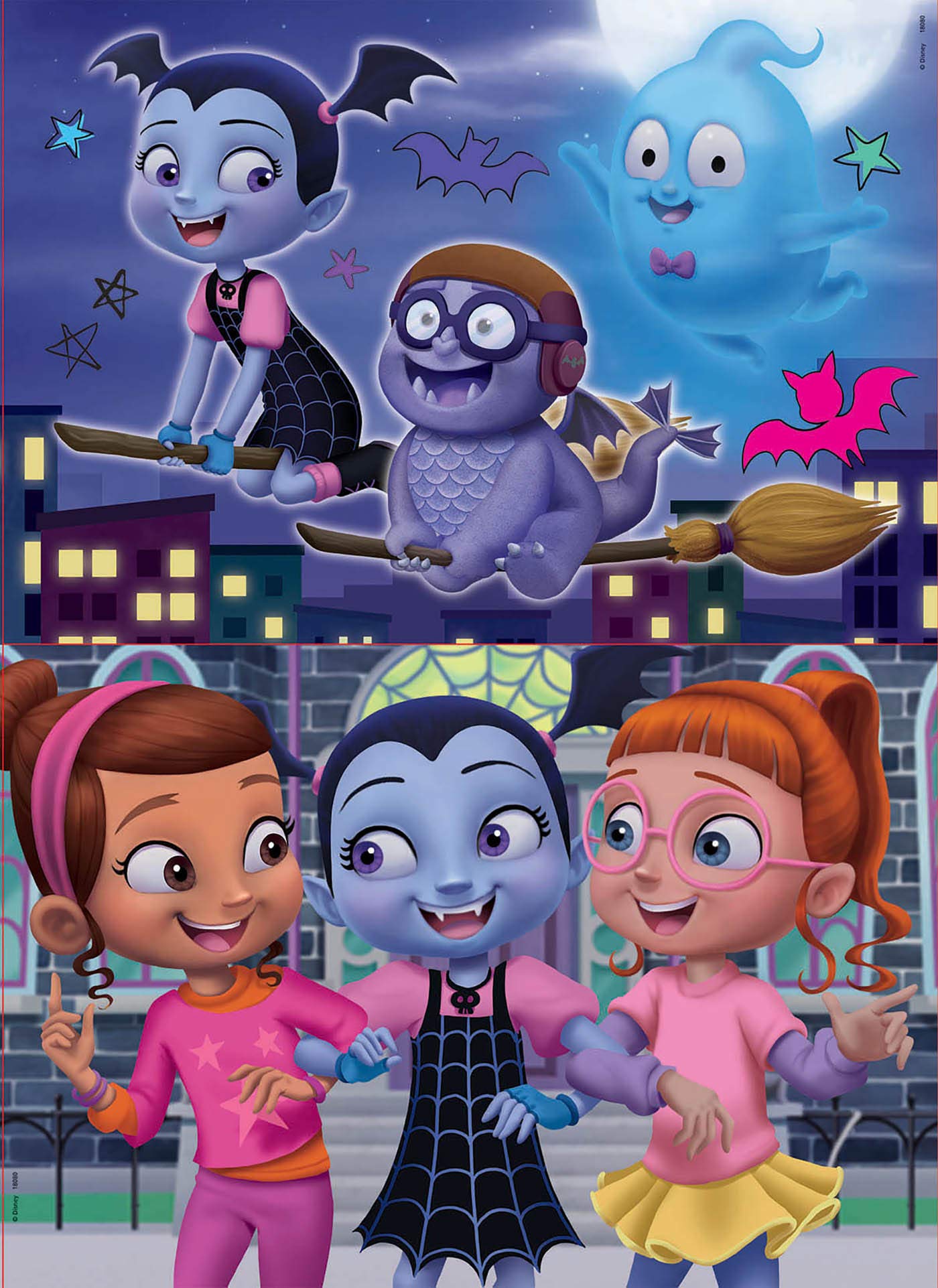 educa-vampirina-puzzle-2x16-teile-disney-tiere-ab-3-jahre image 2