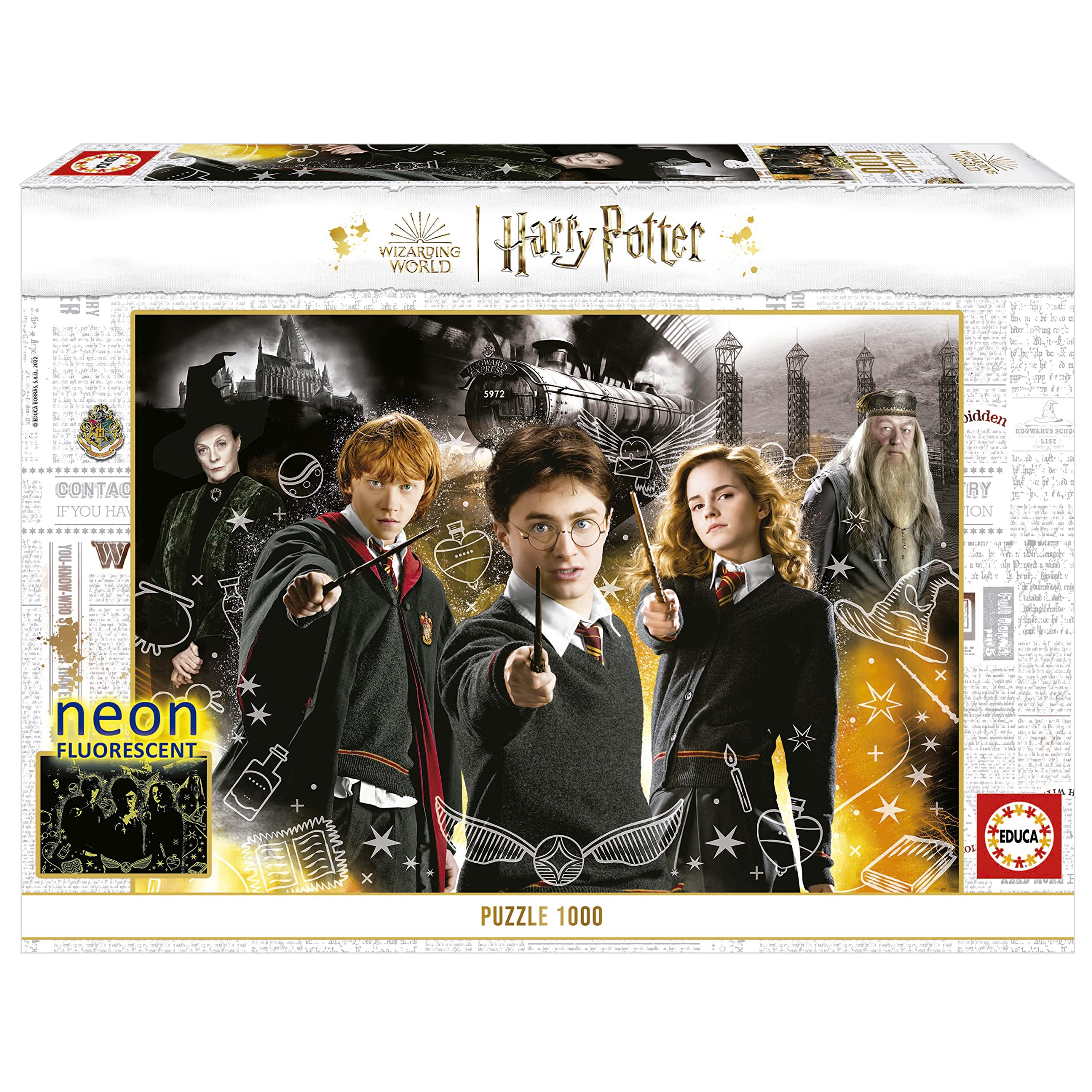 educa-harry-potter-1000-teile-neon-puzzle-nachtleuchtend-68x48 image 1