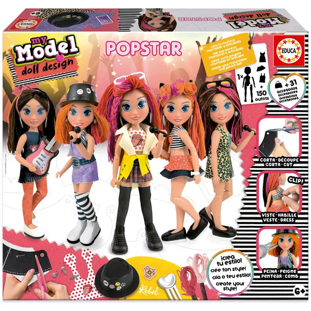 educa-my-model-pop-star-19203-puppe-bastelset-pop-star-design image 1