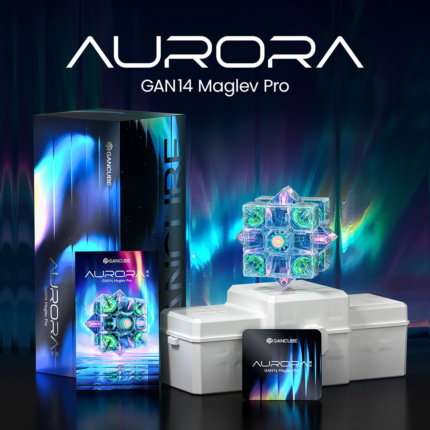 gan-14-maglev-pro-aurora-speed-cube-summer-limited-edition image 7